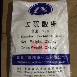 過硫酸鉀，K2S2O8
